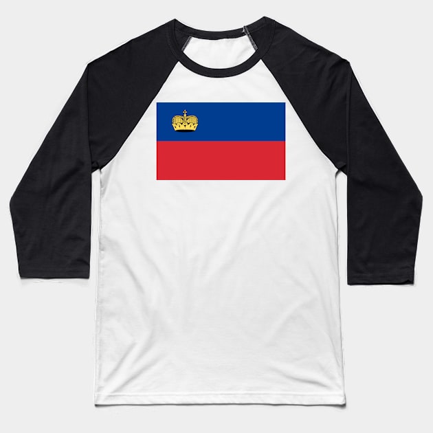 Liechtenstein Baseball T-Shirt by Wickedcartoons